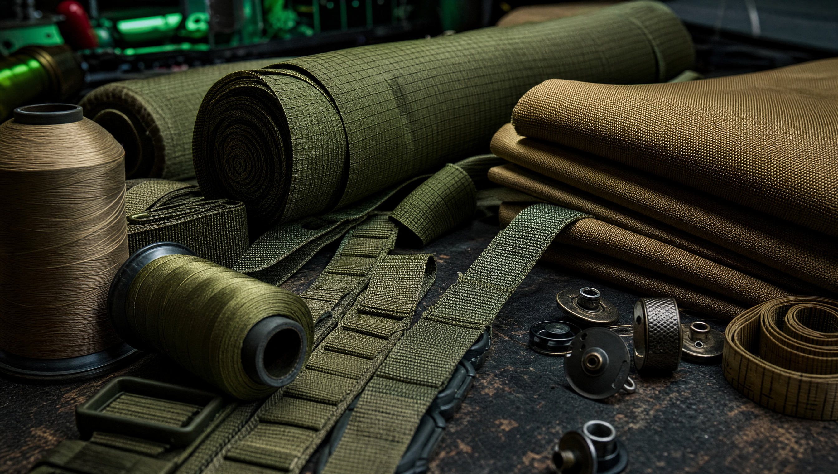 Tejidos ripstop, cordura y cintas MOLLE